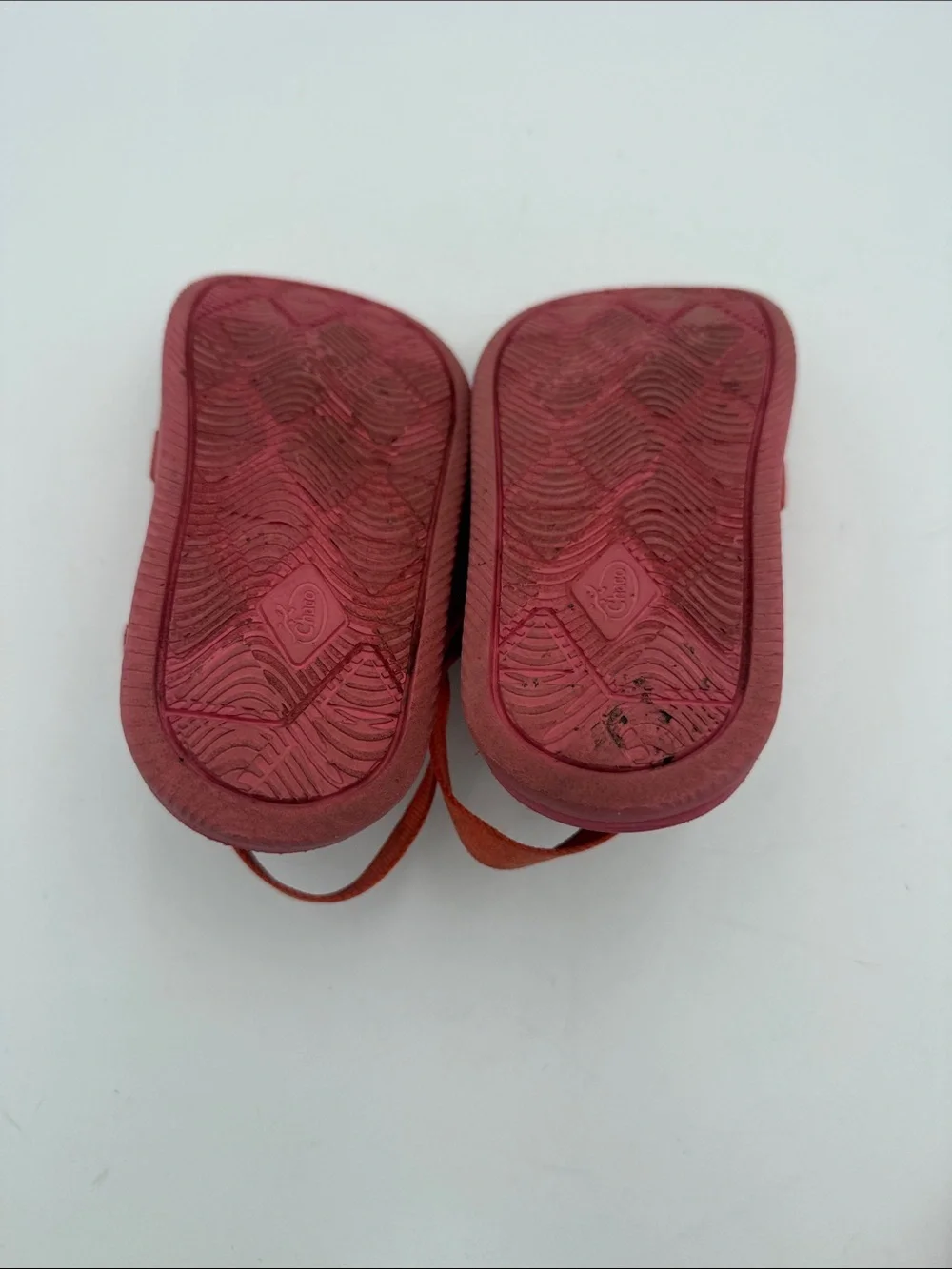 Chaco Kids Pink Sandals with Orange Straps kids 4 casual beach vacation outdoor